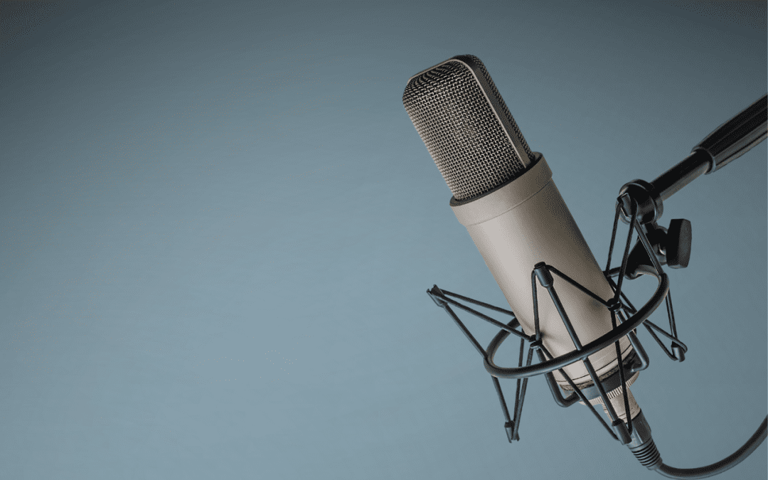 generic microphone photo with grey background